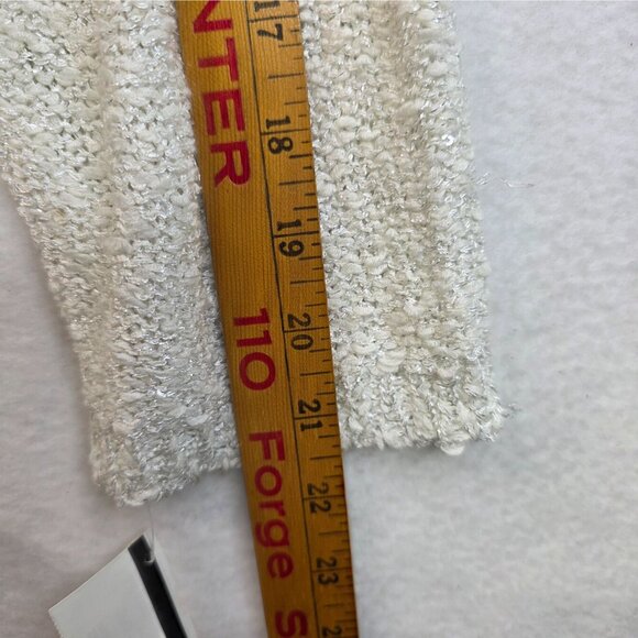 FDJ French Dressing Sequined Tunic XXL White Sparkle NYE Dainty Fairy y2k New - Picture 12 of 12